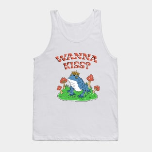 Wanna Kiss Frog Design Tank Top